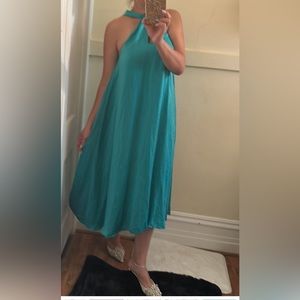 Zara green dress XS